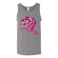 thumbnail image 2 of Wild Bobby Breast Cancer Awareness Flowers Breast Cancer Awareness Men Tank Top, Heather Grey, Medium, 2 of 6