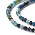 thumbnail image 3 of Natural Blue Tourmaline Beads Strands Faceted Round 2mm Hole: 0.5mm 208pcs/strand 15.35''(39cm), 3 of 4
