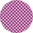 thumbnail image 1 of Ahgly Company Machine Washable Indoor Round Transitional Deep Pink Area Rugs, 7' Round, 1 of 7