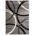 thumbnail image 2 of Rugshop Modern Wavy Circles Design Area Rug 6'6" x 9' Gray, 2 of 2