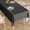 Black, variant on Cterwk PU Leather Rectangle Tablecloth Waterproof Stain Resistant Table Cloth for Dining Weddings Birthday Party, 39" x 39"