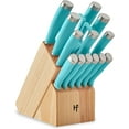 thumbnail image 2 of Hampton Forge Epicure True Aqua Cutlery Block Set (15-Piece), 2 of 5