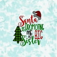 thumbnail image 4 of Inktastic Santa is Promoting Me to Big Sister Green Plaid Tree Girls Toddler T-Shirt, 4 of 5