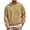 Khaki, variant on Men s Crew Neck Sweatshirt Cropped Loose Drop Shoulder Elastic Waist for Casual Daily Work Outdoor Comfort