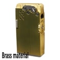 thumbnail image 4 of Encendedor de gasolina de Encendido automático mecánico de latón hecho a mano y caja de regalo de Material de aleación de titanio, 4 of 4