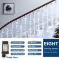 thumbnail image 3 of 800 luces LED de Navidad de 262 pies para interiores y exteriores, luces blancas con 8 modos de iluminación, luces de decoración de árboles de Navidad para fiestas de bodas certificadas por UL Adepaton CJWUS-1014, 3 of 7