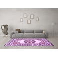 thumbnail image 3 of Ahgly Company Indoor Rectangle Oriental Purple Modern Area Rugs, 6' x 9', 3 of 4