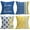 -, variant on Modern Throw Pillow Covers Home Sweet Home Decorative Pillow Cover Geometry Pillow Cases Set of 4 Navy Yellow Cushion Cover 16x16 Inch Sofa Outdoor Farmhouse Pillows Cover