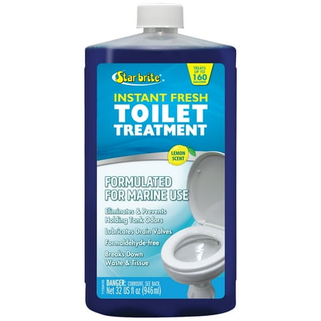 Star brite Instant Fresh Toilet Treatment - Lemon Scent, Biodegradable Formula