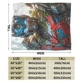 thumbnail image 2 of Transformers Blanket, Super Soft Throw Blanket, Cozy Flannel Blankets For Boys Girls, Warm Blankets For Couch Sofa Bed, 80"X60", 2 of 9
