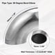thumbnail image 3 of 2uds OD 2.99 Pulgadas 90 Grados Curva Escape Tubo Mandril Curva Codo, 3 of 7