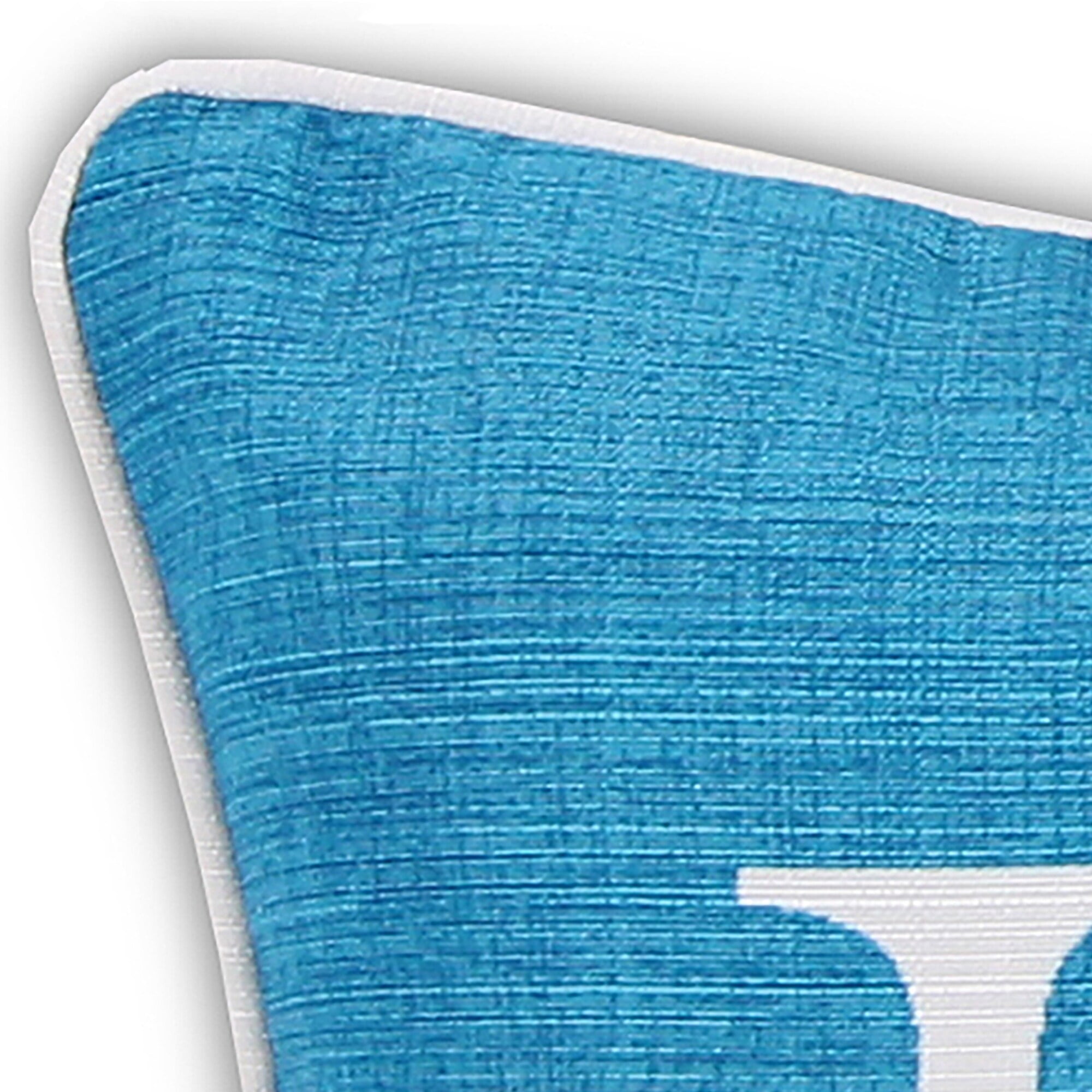 Jordan Manufacturing 18" x 13" Aqua Joy Sand Dollar Holiday Rectangular Reversible Decorative Lumbar Throw Pillow with Welt
