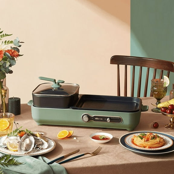Bear Electric Hot Pot & Grill, 3.4L, 1-Sided