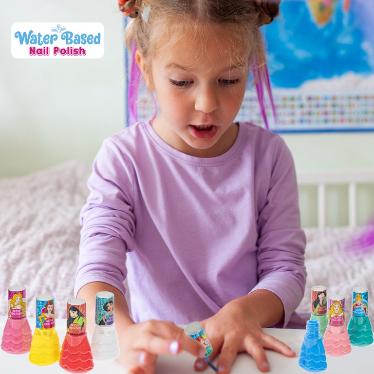 Disney Princess - Townley Girl Castlebox Nail Polish Set for Kids