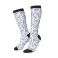 thumbnail image 2 of Fotbe Floral Butterfly print Women's Men's Novelty Crew Socks Cotton Socks Knee High Socks for Walking,Running,Nurses,Pregnancy, 2 of 9