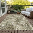 thumbnail image 6 of Addison Rugs Chantille Indoor/Outdoor Transitional Floral Beige Washable Rectangle Rug, 9' x 12', 6 of 6