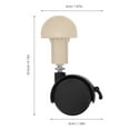 thumbnail image 2 of Phenofice 2 Pcs Roulettes pour Chat Noir Mobilité Facile pour Propriétaires d'Animaux, 2 of 8