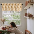 thumbnail image 5 of Thanksgiving Mushrooms Valances for Windows Farmhouse Kitchen Curtains Valances Rod Pocket Valance Curtains for Kitchen Windows Orange Fall Farmhouse Pastoral Window Valances for Bathroom 42"x12", 5 of 6