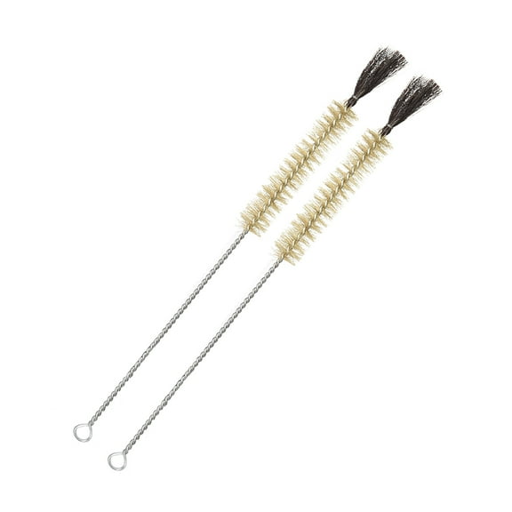 2Pcs 12mm Dia Twist Handle Bristle Test Tube Tubing Cleaning Brush