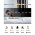 thumbnail image 5 of Colored Stripes Blackout Curtains, Light Blocking Print Window Curtains, Blue Black White Brown Abstract Lines Thermal Insulated Window Drapes for Living Room Kitchen Cafe 2 Panels, 55"W x 39"L, 5 of 9