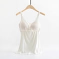 thumbnail image 2 of khonts,Women's Oversized Nursing Tank Tops Maternity Breastfeeding with Padded Bra Camisoles for Pregnant White M, 2 of 3