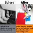 thumbnail image 4 of Magnetic Seam Guide for Sewing Machine, 2pc Magnetic Seam Guide with Clip, Sewing Machine Universal Accessories Blue, 4 of 7