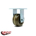thumbnail image 2 of 4 Inch High Temp Phenolic Wheel Rigid Caster with Roller Bearing Service Caster, 2 of 2