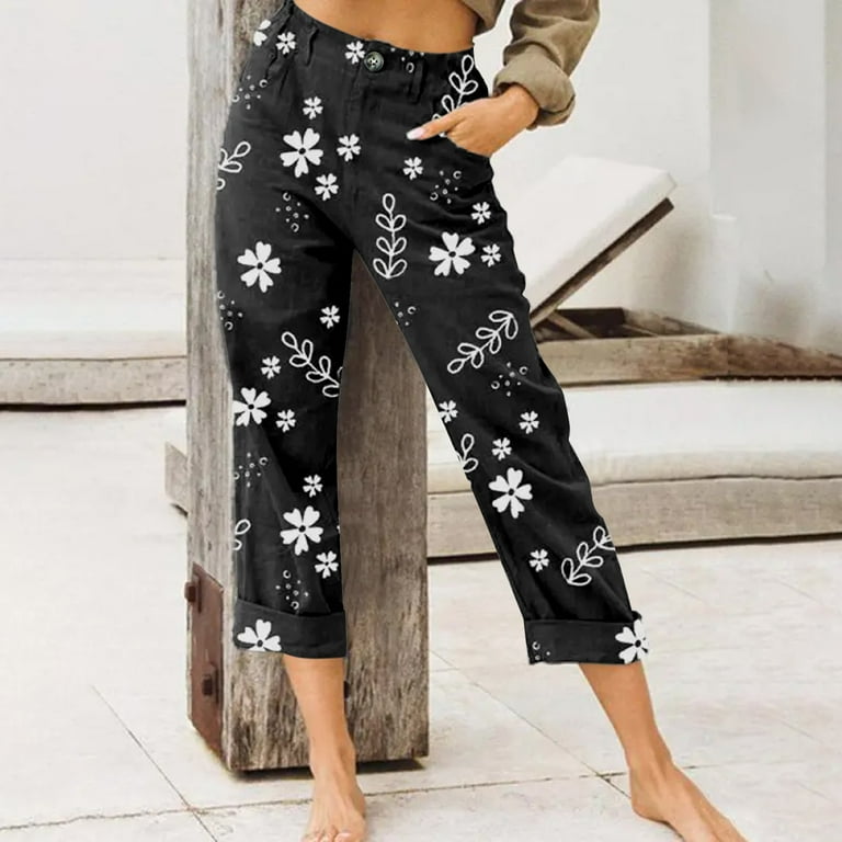 Petite patterned trousers 2025