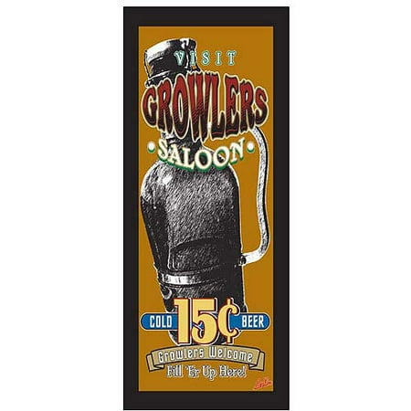 Trademark Fine Art "Growlers Saloon" Canvas Art by Ayr*Line