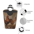 thumbnail image 4 of KLL Oil Painting Chicken And Duck Laundry Hamper,Large Canvas Fabric Lightweight Storage Basket Toy Organizer Dirty Clothes Collapsible Waterproof, 4 of 6