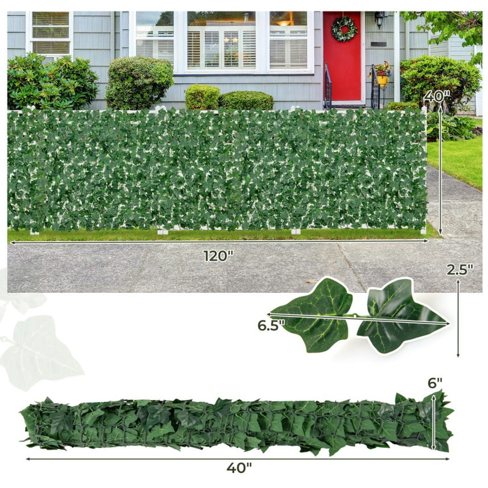 Barara King Artificial Plant, Tall Fake Plant, Indoor Home Décor, 120 x 40 Inch Artificial Ivy Privacy Fence