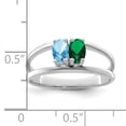 thumbnail image 6 of Sterling Silver Rhodium-plated Family Jewelry Mounting QXMR2/2SSM-9, 6 of 7