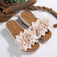 thumbnail image 4 of Slipper Women Women's Fashion Casual Summer Style Solid Color Fish Mouth Thick Bottom Wedge Slippers,Beige,40, 4 of 9
