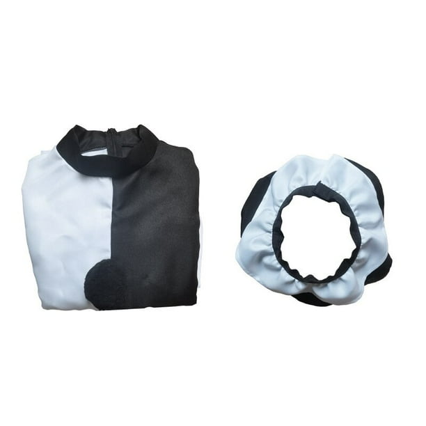 Disfraz de Cosplay de payaso Joker de la película Terrifier, Mono Blanco y negro de terror, traje de bufanda, Carnaval, Unisex