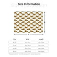thumbnail image 5 of Yiaed Pizza Print Blanket Throw Blanket Soft Cozy Flannel Blanket for Home Bed Sofa Couch Chair-60"x50", 5 of 6