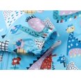 thumbnail image 6 of FAMTKT Toddler Boys Girls Cartoon Print Zip Jacket Hooded Trench Lightweight Kids Coats Windbreaker Outdoor Cute Coats, Baby Coat( 4-5 Years, Light Blue ), 6 of 8