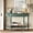 Rustic Green, variant on Atumcto Half Moon Console Table with Drawer and Shelf, Fluted Entryway Sofa Table with Roman Column Legs for Hallway and Living Room, Walnut