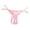 Pink, variant on yunLCZ Underwear for Women Cotton Women Embroidered Hollow Butterfly Low Waist Underpants Open Cut Pearl Massage Thong Wasit Hipster Brief Panties for Ladies