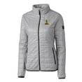 thumbnail image 2 of Women's Cutter & Buck Gray Northern Arizona Lumberjacks Vault Rainier PrimaLoft Eco Insulated Full-Zip Puffer Jacket, 2 of 3