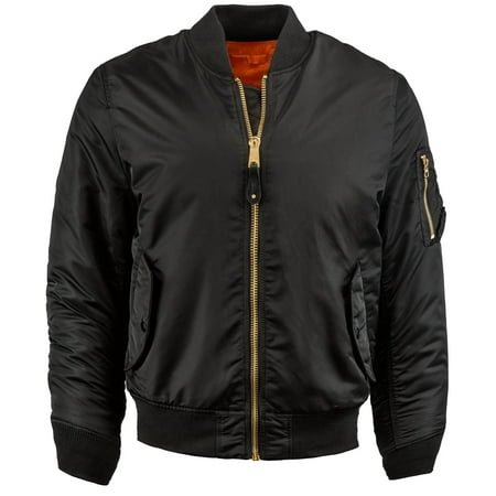 MA-1 Premium Bomber Flight Jacket Padded Outerwear (Best Suede Bomber Jacket)