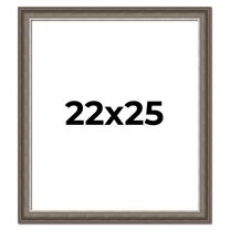 22x25 Frame Brown Solid Wood Picture Frame | 1.75 Inch Moulding Width | Austin Frame Complete with