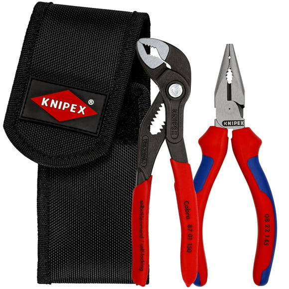 KNIPEX 00 20 72 V06 Kit de pinzas mini en portaherramientas para el cinturón 2 piezas