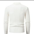 thumbnail image 5 of Haoxianjian Cute Sweaters Crochet Sweater Men'S Knitwear Mock Turtleneck Vintage Round Neck Solid Color Elastic Pullover Fleecing Texture Trend Sweater Coat Turtleneck, 5 of 7