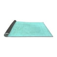 thumbnail image 2 of Ahgly Company Indoor Square Solid Light Blue Modern Area Rugs, 7' Square, 2 of 4
