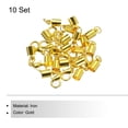 thumbnail image 3 of Uxcell 10Pcs Cord End Caps, 4.5mm End Caps Barrel Beads Kumihimo End Caps Iron for DIY Craft (Gold), 3 of 5