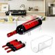 thumbnail image 5 of Refrigerator Organizer Kitchen Bottle Storage Rack Stackable Wine, wine bottle holder, kitchen storage solution, 2-tier metal frame, foldable design, for dorm room organization, 5 of 9