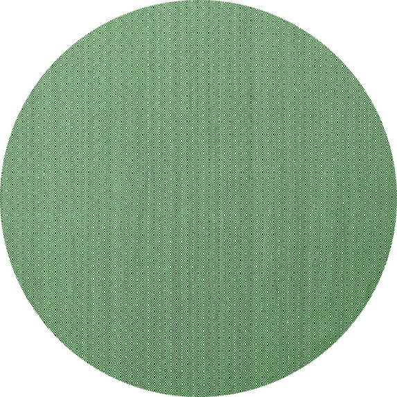 Ahgly Company Indoor Round Abstract Emerald Green Contemporary Area Rugs, 6' Round