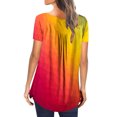 thumbnail image 5 of Pntutb Womens Summer Tunic Tops Short Sleeve Clearance Casual V Neck Hide Belly Tee Blouses, 5 of 6