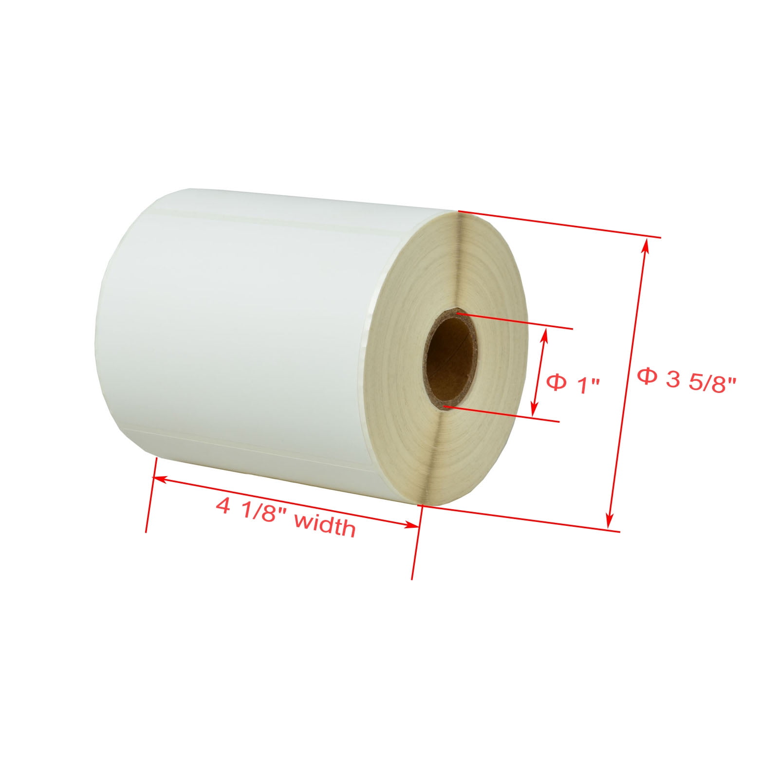 GREENCYCLE 6 Roll (500 Labels/Roll) Compatible Direct Thermal Paper Label 4 x 3 inch 1'' Core Blank Shipping Address Barcode Multi-function Labels For Zebra GK420D TLP-3844Z T402 Label Printer