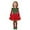 Red-2, variant on Girls Elf Outfit Short Sleeve Christmas Elf Dress Girls Hat Set Festive Dress Outfit Christmas Outfits for Girls Size 8-10 years